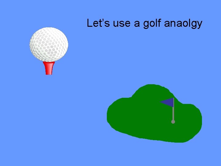 Let’s use a golf anaolgy 