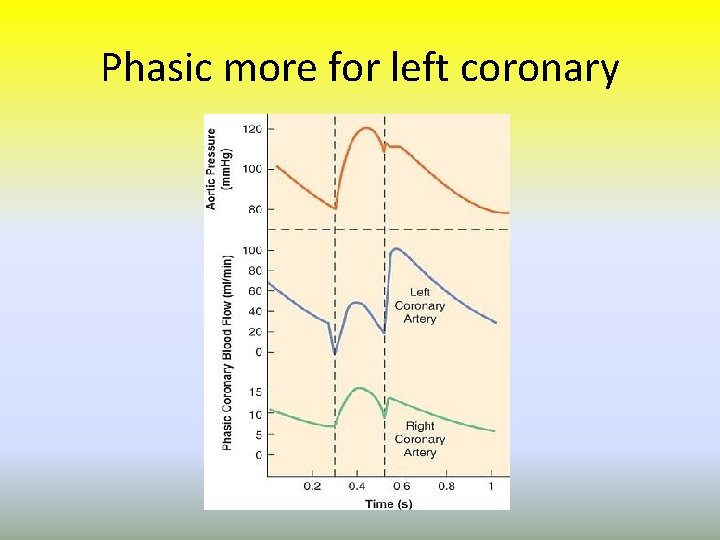 Phasic more for left coronary 