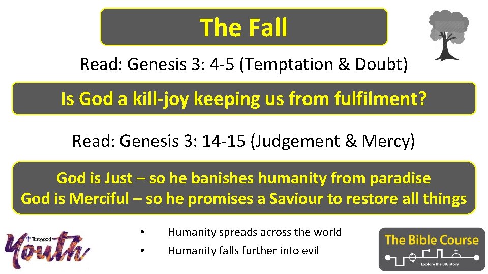 The Fall Read: Genesis 3: 4 -5 (Temptation & Doubt) Is God a kill-joy
