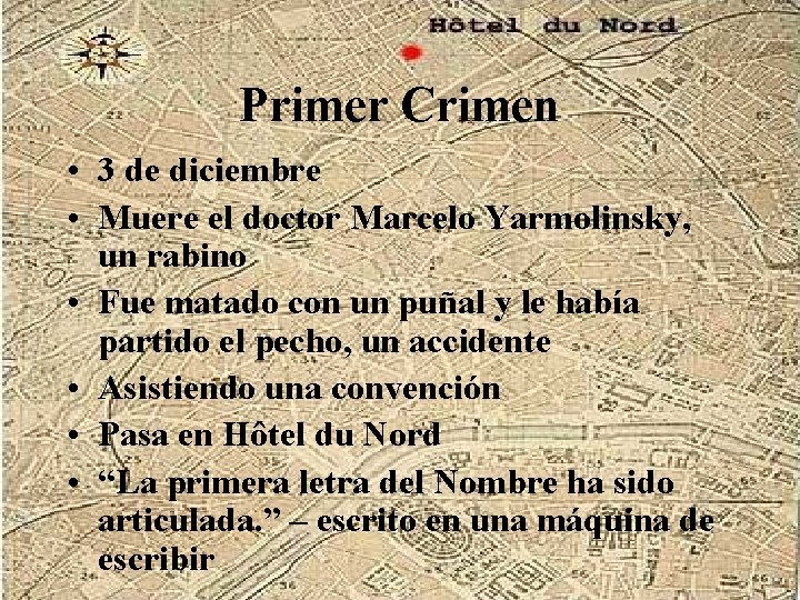 Primer Crimen • 3 de diciembre • Muere el doctor Marcelo Yarmolinsky, un rabino