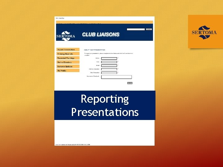 Reporting Presentations 