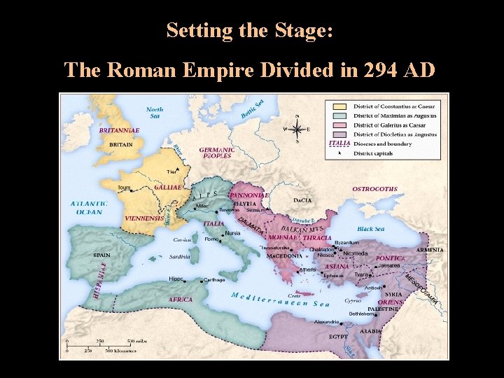 Setting the Stage: The Roman Empire Divided in 294 AD 