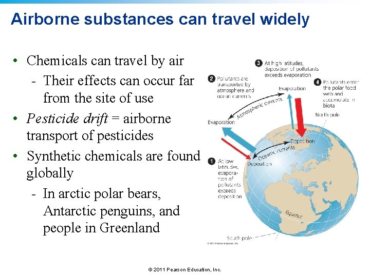 Airborne substances can travel widely • Chemicals can travel by air - Their effects