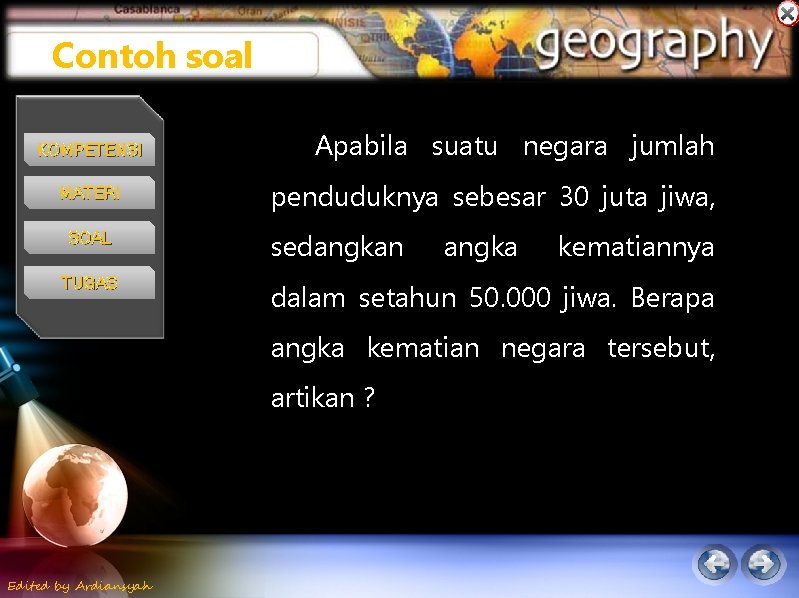 Contoh soal KOMPETENSI MATERI SOAL TUGAS Apabila suatu negara jumlah penduduknya sebesar 30 juta Contoh soal KOMPETENSI MATERI SOAL TUGAS Apabila suatu negara jumlah penduduknya sebesar 30 juta
