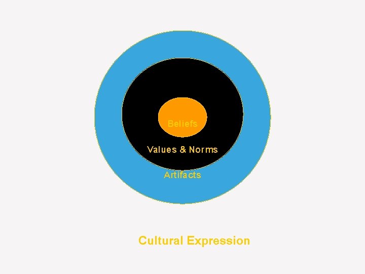 Beliefs Values & Norms Artifacts Cultural Expression 