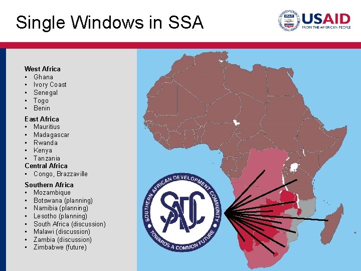 Single Windows in SSA West Africa • Ghana • Ivory Coast • Senegal •