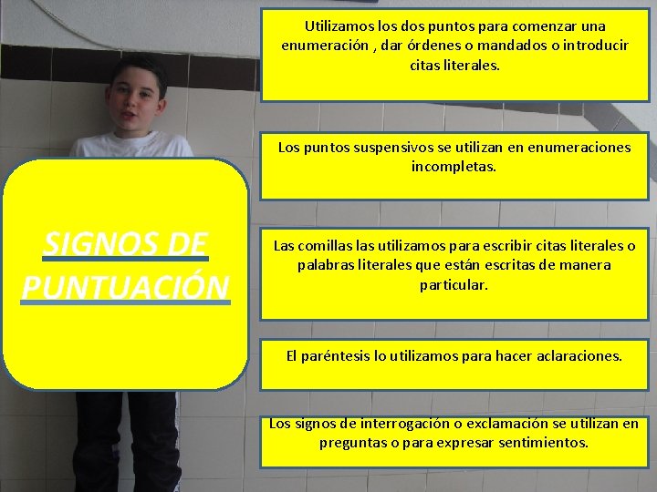 Utilizamos los dos puntos para comenzar una enumeración , dar órdenes o mandados o