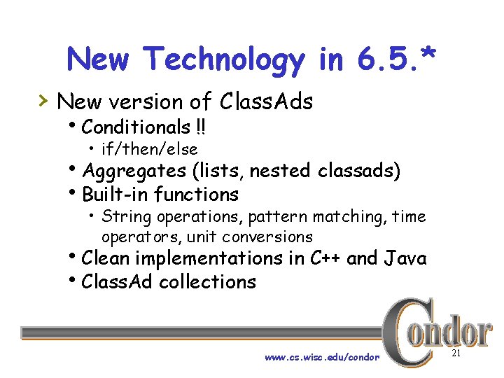 New Technology in 6. 5. * › New version of Class. Ads h. Conditionals