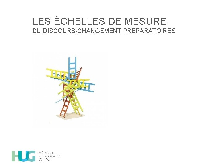 LES ÉCHELLES DE MESURE DU DISCOURS-CHANGEMENT PRÉPARATOIRES 