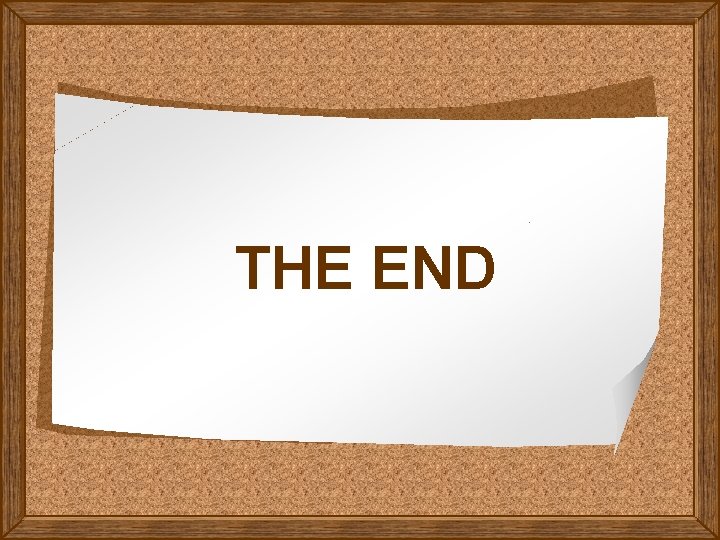 THE END 