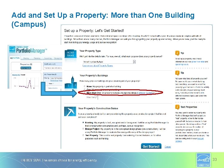Add and Set Up a Property: More than One Building (Campus) 33 