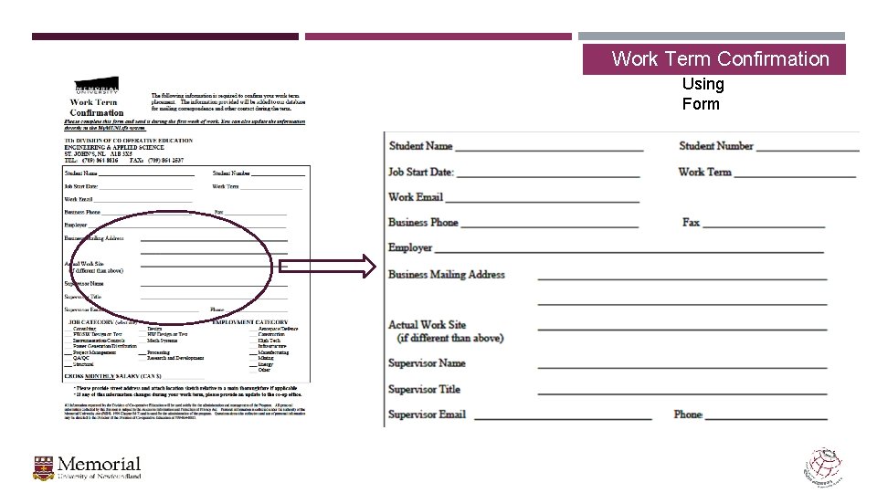  Work Term Confirmation Using Form 