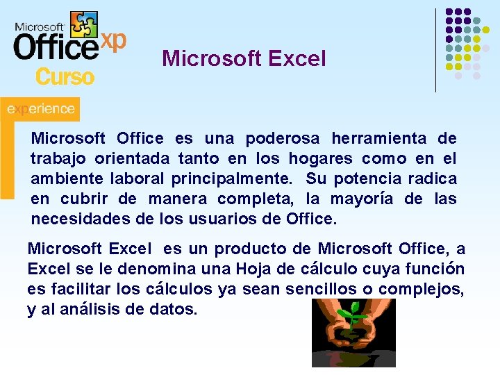 Microsoft Excel Microsoft Office es una poderosa herramienta de trabajo orientada tanto en los