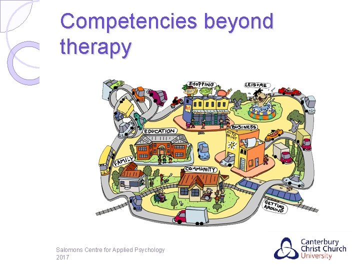 Competencies beyond therapy Salomons Centre for Applied Psychology 2017 