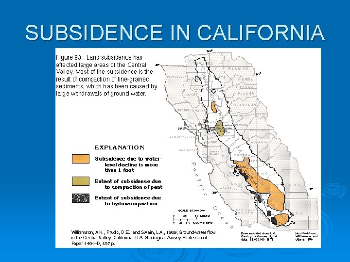 SUBSIDENCE IN CALIFORNIA 