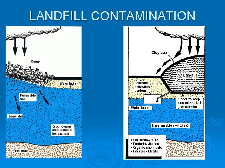 LANDFILL CONTAMINATION 