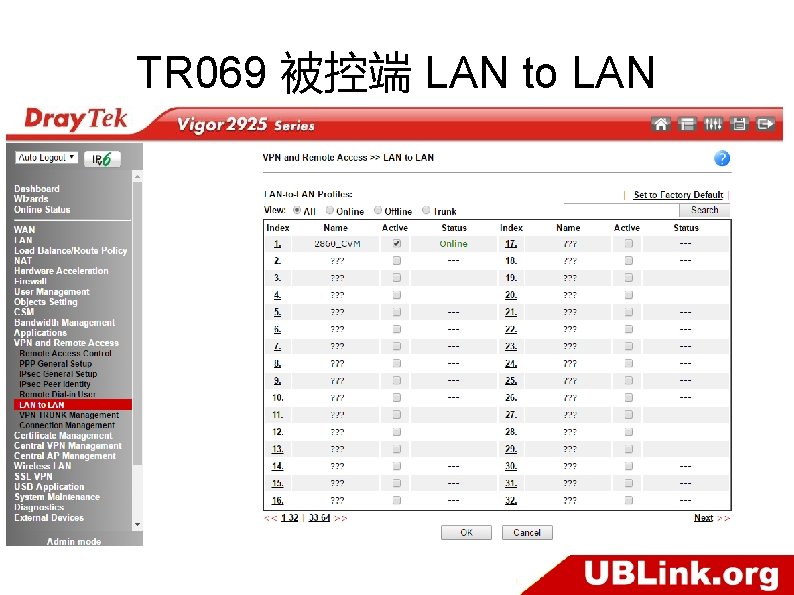 TR 069 被控端 LAN to LAN 