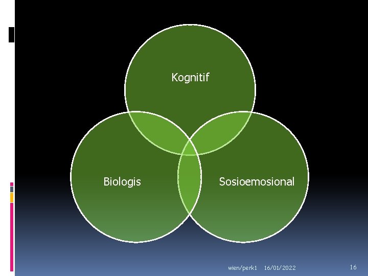 Kognitif Biologis Sosioemosional wien/perk 1 16/01/2022 16 