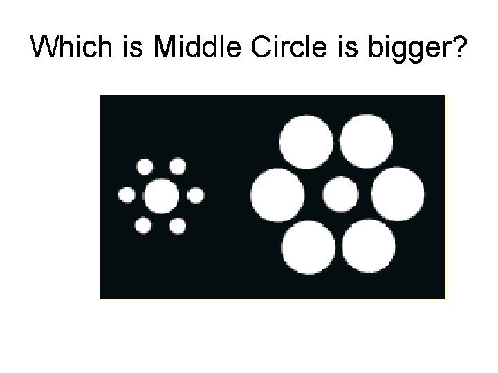 Which is Middle Circle is bigger? 