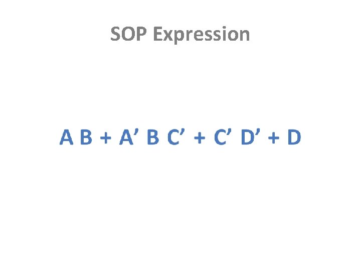 SOP Expression 
