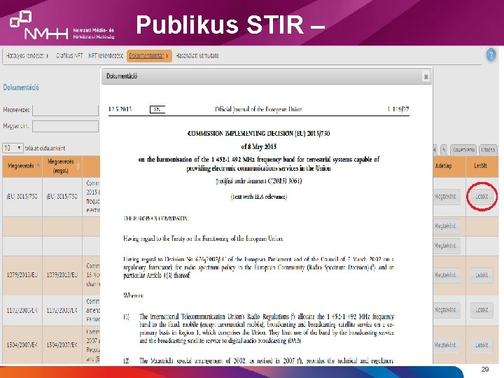 Publikus STIR – 29 