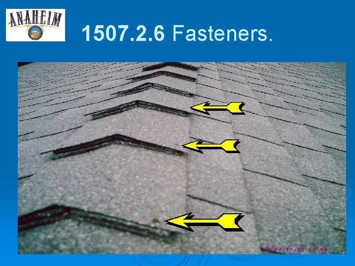 1507. 2. 6 Fasteners. 