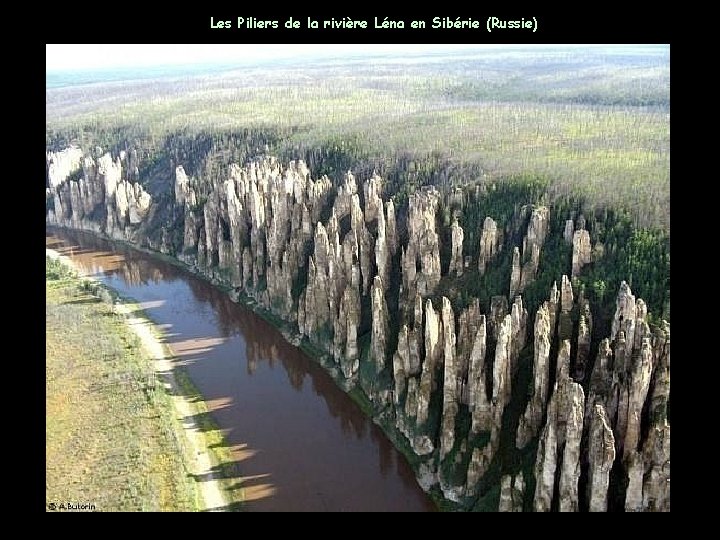 Les Piliers de la rivière Léna en Sibérie (Russie) 