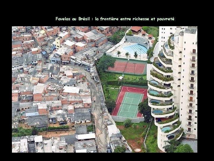 Favelas au Brésil : la frontière entre richesse et pauvreté 