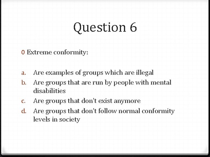 SOCIAL BEHAVIOUR REVISION Stage 1 Psy chology Question