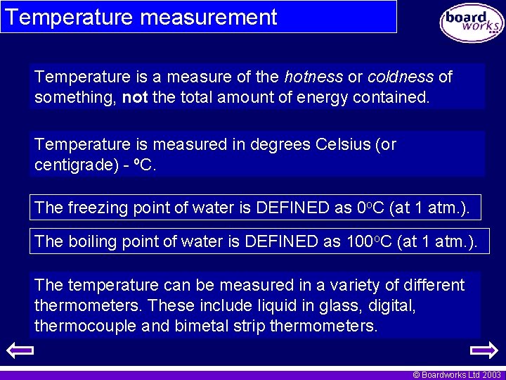 Temperature measurement Temperature is a measure of the hotness or coldness of something, not