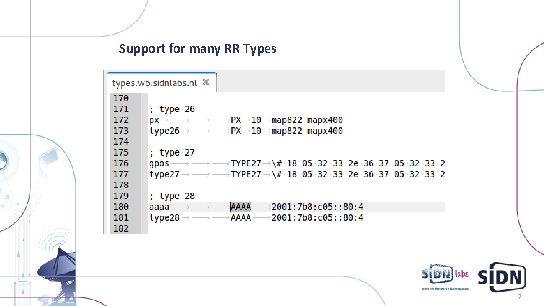 Support for many RR Types 7 