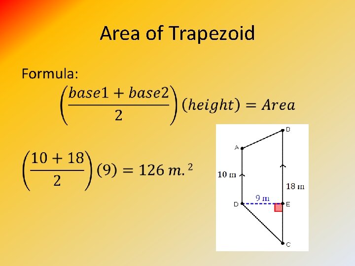 Area of Trapezoid • 