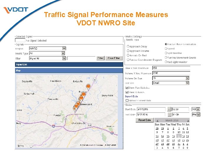 Traffic Signal Performance Measures VDOT NWRO Site 15 
