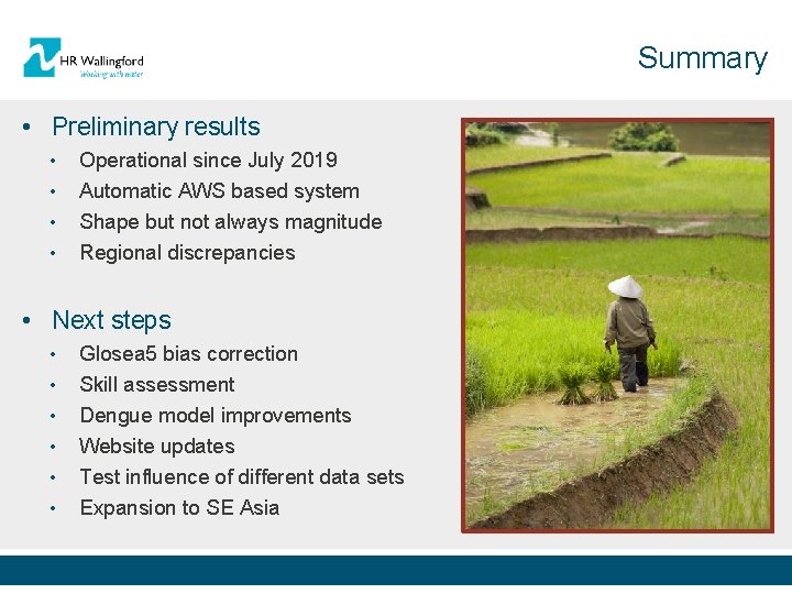 Summary • Preliminary results • • Operational since July 2019 Automatic AWS based system