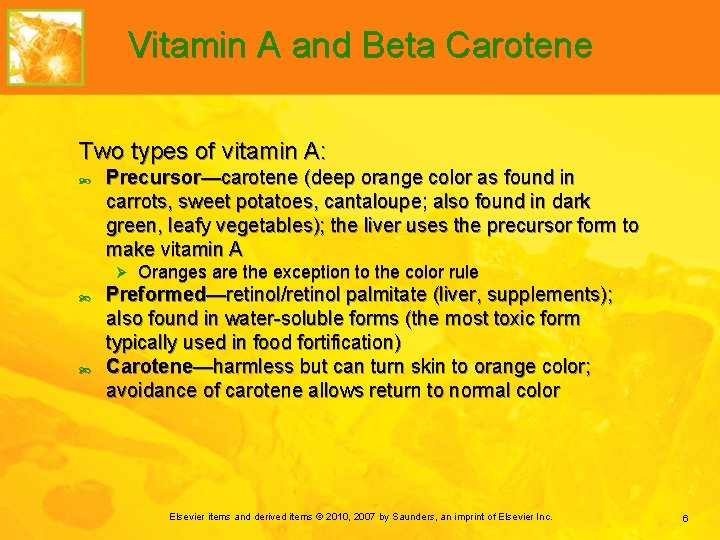 Chapter 3 The Micronutrients of Balanced Meals Vitamins