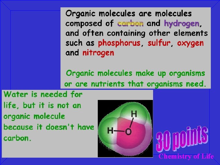 Chemistry of Life 