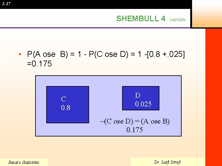 5 -17 SHEMBULL 4 vazhdim • P(A ose B) = 1 - P(C ose