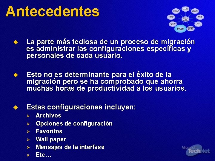 Antecedentes u La parte más tediosa de un proceso de migración es administrar las