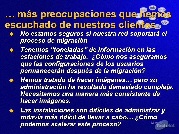 … más preocupaciones que hemos escuchado de nuestros clientes u u No estamos seguros