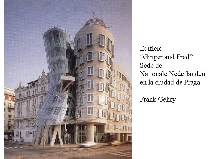 Edificio “Ginger and Fred” Sede de Nationale Nederlanden en la ciudad de Praga Frank