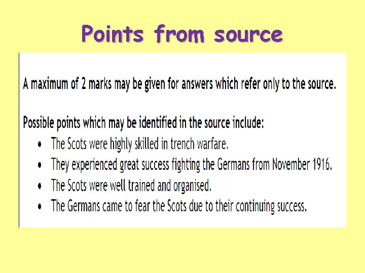Points from source 