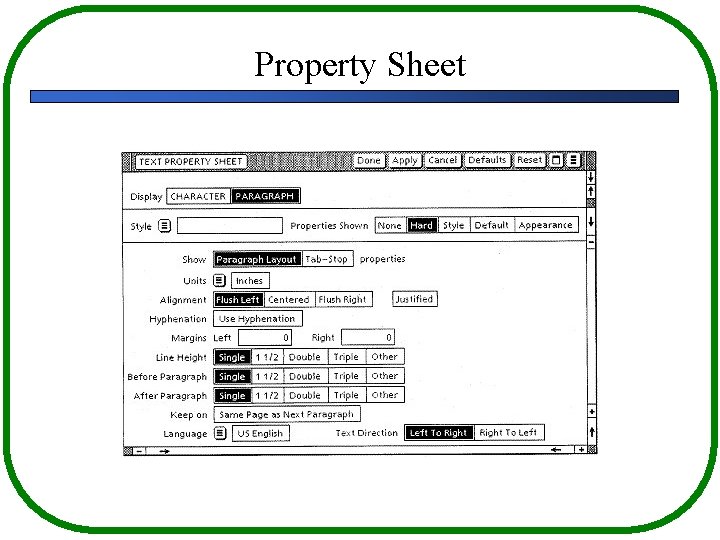 Property Sheet 