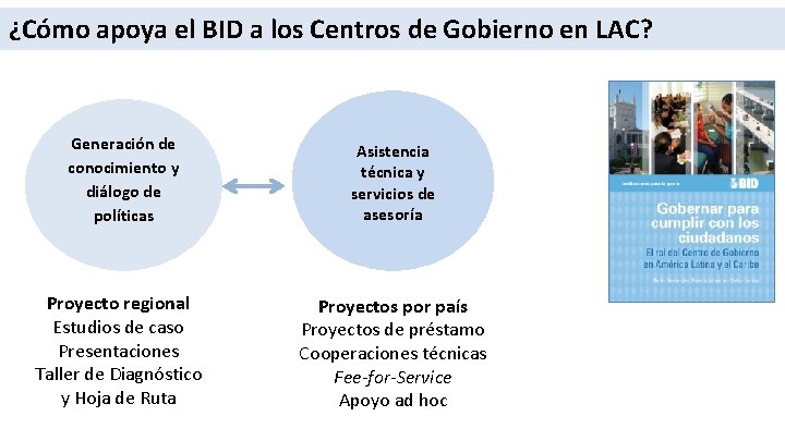 ¿Cómo apoya el BID a los Centros de Gobierno en LAC? Generación de conocimiento