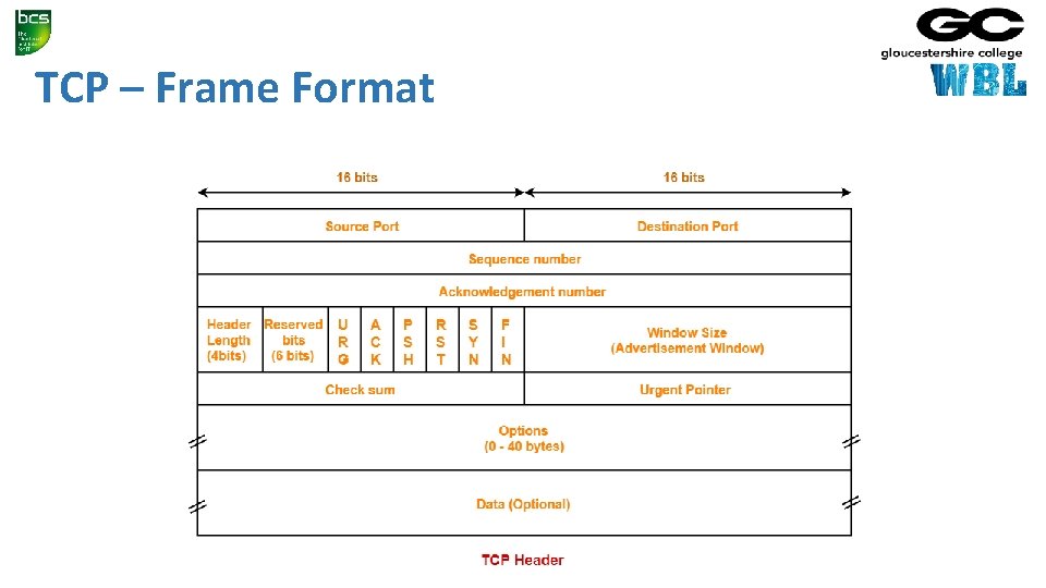 TCP – Frame Format 