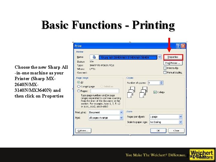 Basic Functions - Printing Sharp MX-2640 N/MX-3140 N/MX-3640 N Choose the new Sharp All
