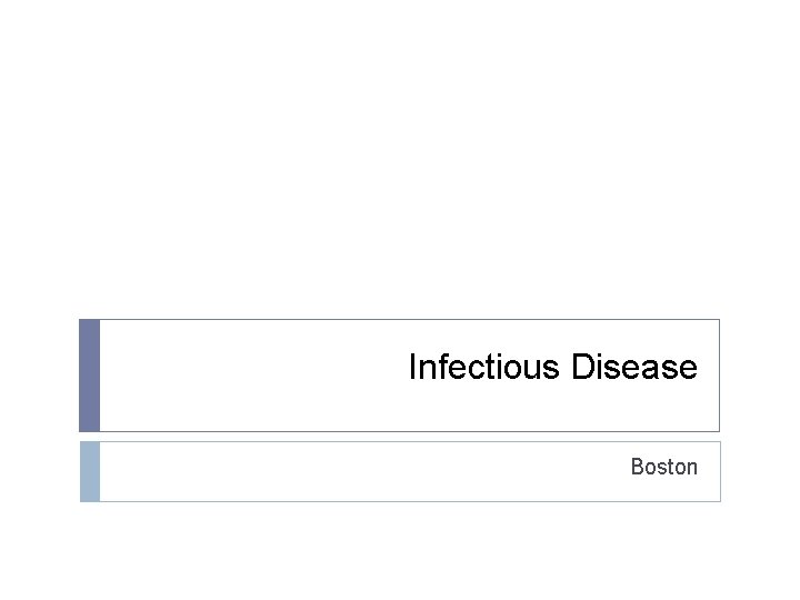 Infectious Disease Boston 