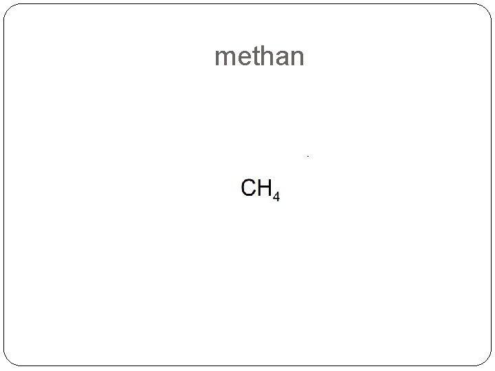 methan methan