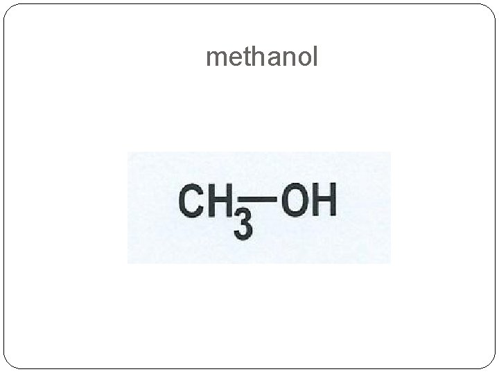 methanol methanol