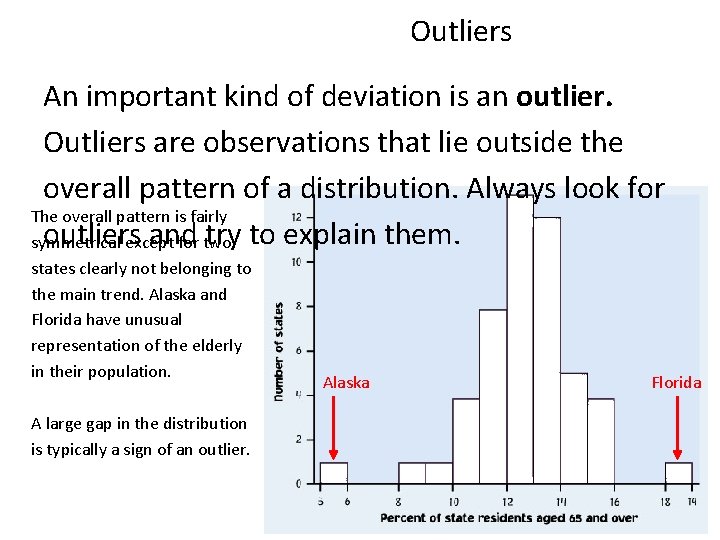 Outliers An important kind of deviation is an outlier. Outliers are observations that lie Outliers An important kind of deviation is an outlier. Outliers are observations that lie