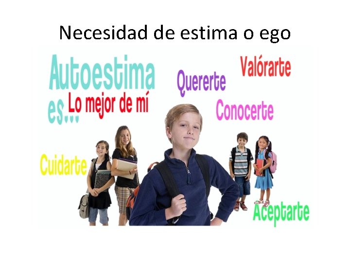 Necesidad de estima o ego 